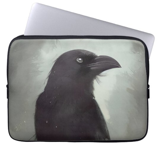 Crow Laptopschutzhülle (Vorderseite)