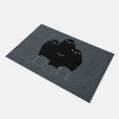 Crow Large Doormat essen Fußmatte (Schrägansicht)