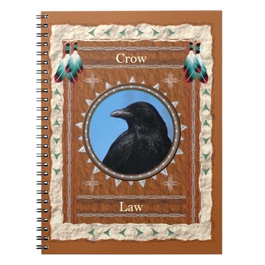 Crow - Law Notebook 80-Seite Notizblock (Vorderseite)