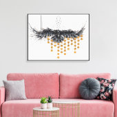 Crow Leinwanddruck (Insitu (Wohnzimmer))