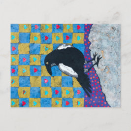 Crow-Liebe Postkarte