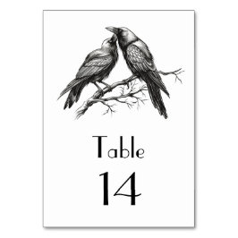 Crow-Liebesskizze Tischnummer