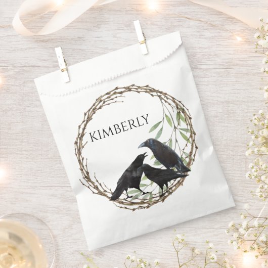 Crow Love Birds Geschenktütchen (Ausgeschnitten)