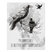 Crow Lover Empty Nest Poster (Vorderseite)