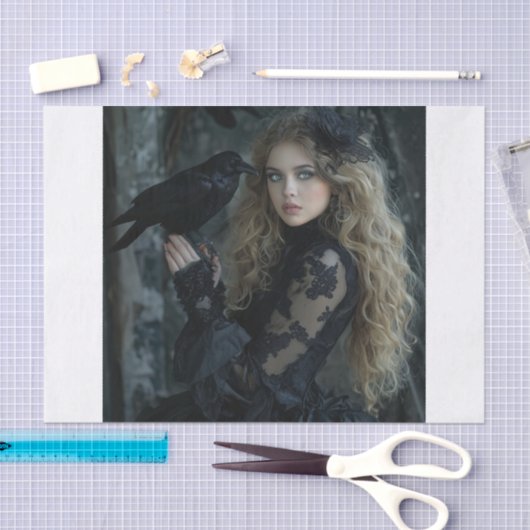 Crow Lyfe1 Seidenpapier (Handwerk)