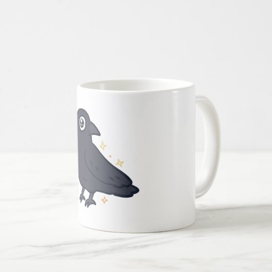 Crow Magic Kaffeetasse (VorderseiteRechts)