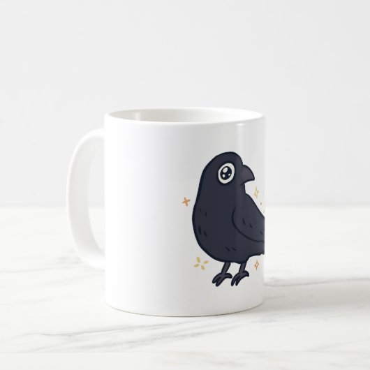 Crow Magic Kaffeetasse (Vorderseite Links)