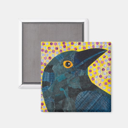 Crow Magnet (Vorderseite/Rückseite)
