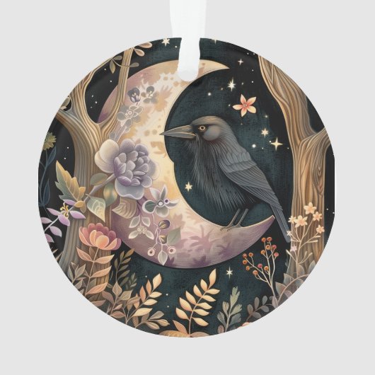 Crow Moon Acrylic Ornament (Rückseite)