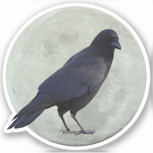 Crow Moon Aufkleber (Vorderseite)