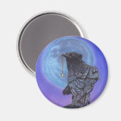 Crow Moon Magnet (Vorderseite/Rückseite)
