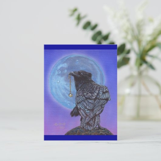 Crow Moon Postkarte (Stehend Vorderseite)
