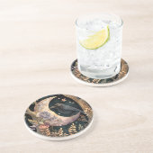 Crow Moon Sandstone Untersetzer (Seite)