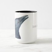 Crow Mug with Personalization Tasse (Zentrum)