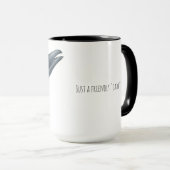 Crow Mug with Personalization Tasse (VorderseiteRechts)