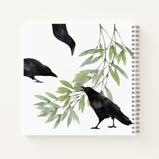 Crow Notebook Notizblock (Rückseite)