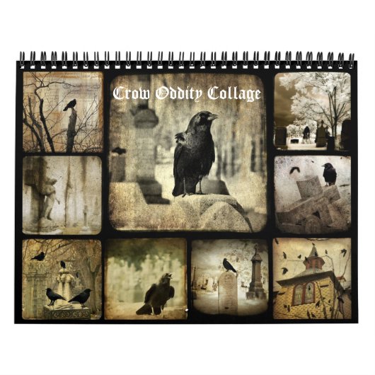 Crow Oddity Collage Calendar Kalender (Titelbild)