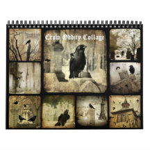 Crow Oddity Collage Calendar