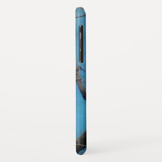 Crow on Hübsch Aqua Case-Mate iPhone Hülle (Hinten/Links)