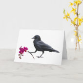 Crow Orchid Card Karte (Gelbe Blume)