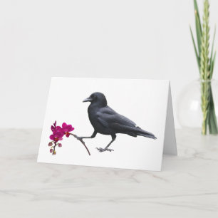 Crow Orchid Card Karte