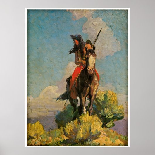 Crow Outlier von William Herbert Dunton Poster (Vorne)