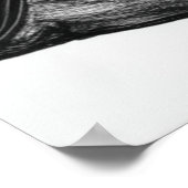 Crow Perched on Bare Winter Branches Poster (Ecke)