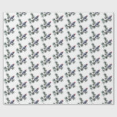 Crow Pine Holiday Wrapping Paper Geschenkpapier (Flach)