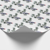 Crow Pine Holiday Wrapping Paper Geschenkpapier (Ecke)