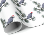 Crow Pine Holiday Wrapping Paper Geschenkpapier (Rolleneckpunkt)
