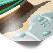 Crow Point, Devon Travel Poster (Ecke)