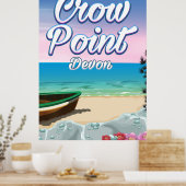 Crow Point, Devon Travel Poster (Küche)