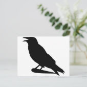 Crow Postkarte (Stehend Vorderseite)