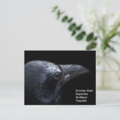 Crow Postkarte (Stehend Vorderseite)