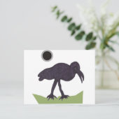 Crow Postkarte (Stehend Vorderseite)