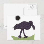 Crow Postkarte (Vorne/Hinten)
