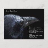 Crow Postkarte (Vorderseite)