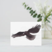 Crow Postkarte (Stehend Vorderseite)
