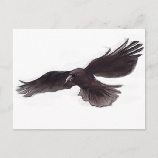 Crow Postkarte (Vorderseite)