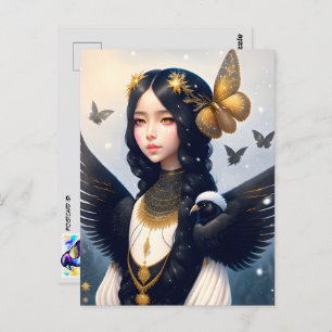 Crow Princess, Postüberquerung Postkarte