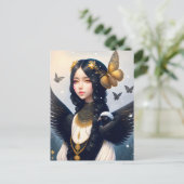 Crow Princess, Postüberquerung Postkarte (Stehend Vorderseite)