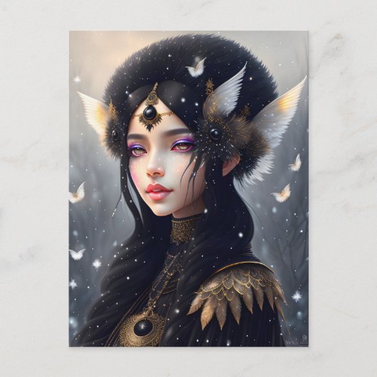 Crow Princess, Postüberquerung Postkarte (Vorderseite)