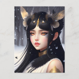 Crow Princess, Postüberquerung Postkarte