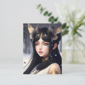 Crow Princess, Postüberquerung Postkarte (Stehend Vorderseite)