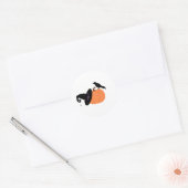 Crow & Pumpkin Runder Aufkleber (Umschlag)