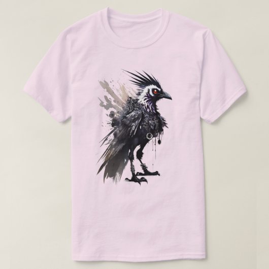 Crow Punk 01 T-Shirt (Design vorne)