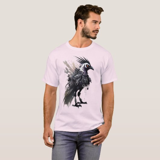 Crow Punk 01 T-Shirt (Vorne ganz)