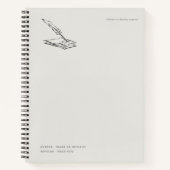 Crow-quilled Notebook- Regency Correspondence  Notizblock (Vorderseite)