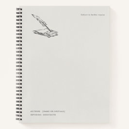 Crow-quilled Notebook- Regency Correspondence Notizblock