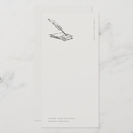 Crow-quilled page- Regency Correspondence (Vorne/Hinten)